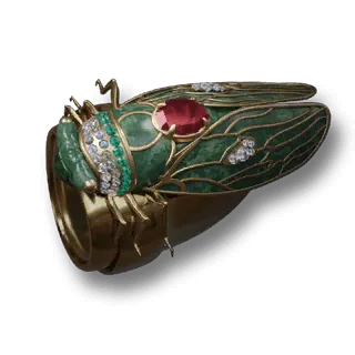 artefact beaded-cicada-ring