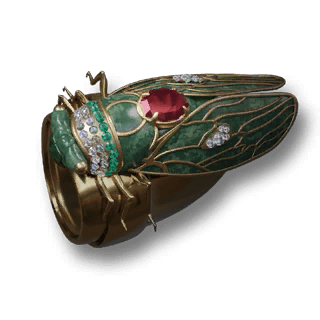 artefact beaded-cicada-ring